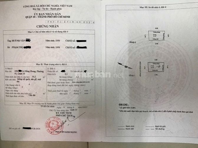 Bán nhà phố Ẩm thực Quận 10 - Giá: 1 Tỷ 200