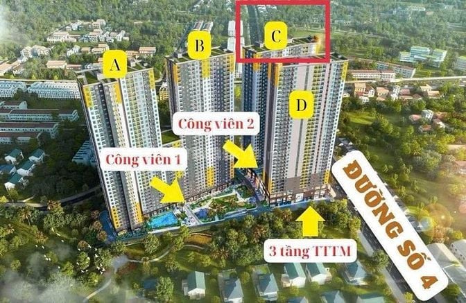 Chỉ TT 230 TRIỆU sở hữu căn hộ 2PN BCONS SOLARY gần tuyến Metro