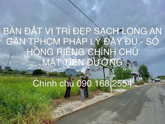 BÁN ĐẤT MẶT TIỀN PHƯỚC VÂN CẦN ĐƯỚC LONG AN GẦN TPHCM VÀNH ĐAI 4 600m