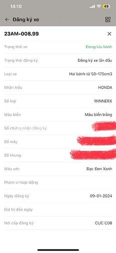 Winner V3 ABS đăng ký 2024, odo ~5k km giá 31 triệu