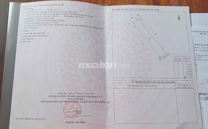 Bán đất Phạm Thái Bường, Xã Phước Khánh, Nhơn Trạch, Đồng Nai, 6,5 tỷ,