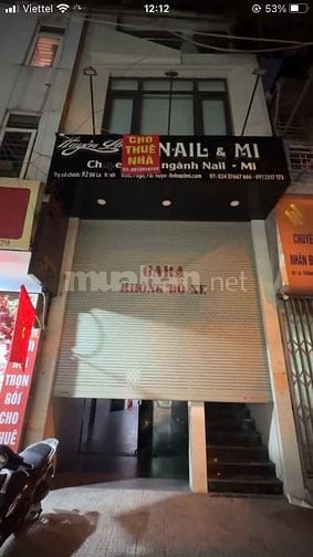 Cho thuê nhà phố kinh doanh nguyên căn 7 tầng 92 La Thành , Ô Chợ Dừa 