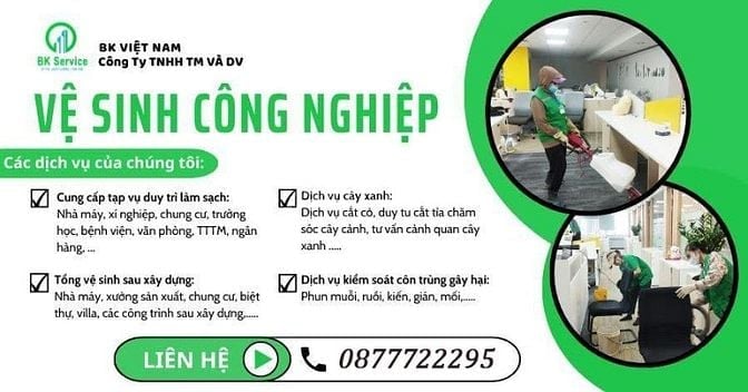  Dịch Vụ Vệ Sinh Công Nghiệp - Cung Cấp Tạp Vụ