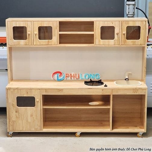 TỦ BẾP MẦM NON PL2552B – CHO TRẺ HÓA THÂN THÀNH “ĐẦU BẾP NHÍ”