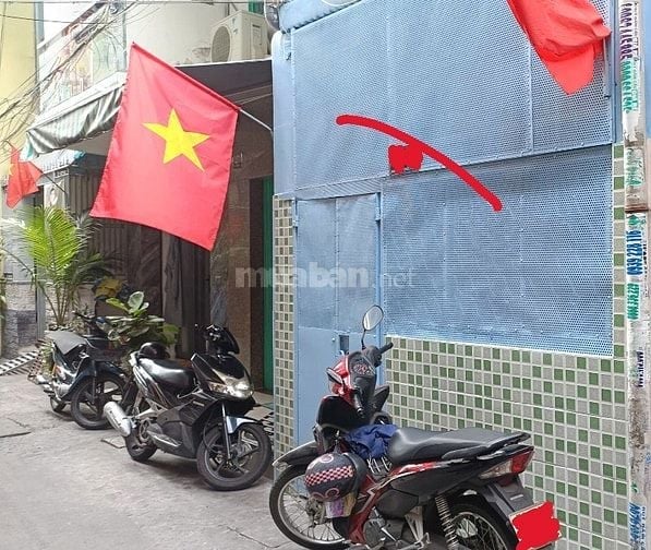 Cho thuê nhà Võ Văn Tần Q3, 2 tầng,60m2,2p_1wc_giá 10 triệu