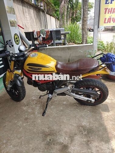 Moto mini hunter xe zin vàng đen dung tích 110