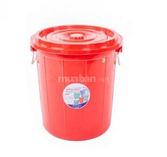 Thùng tròn 45 lít có nắp đậy kín