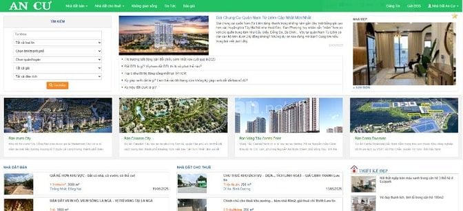 Khai thác miễn phí website bất động sản https://nhadatancu.com