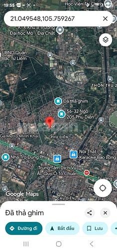 Bán đất thổ cư tại Phú Diễn Bắc Từ Liêm Hà Nội giá 9,8 tỷ