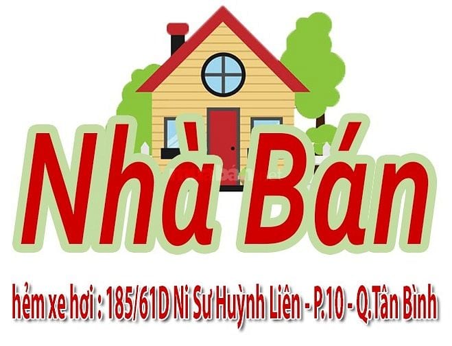 Nhà bán HXH : 185/61D Ni Sư Huỳnh Liên P.10 Q.Tân Bình -dt:10x9m 2 lầu