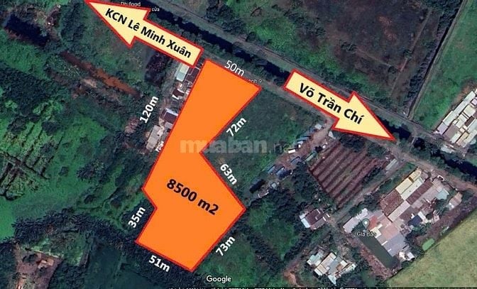 Cho thuê mặt bằng đường Kênh 9 KCN Lê Minh Xuân giá cực rẻ cho đầu tư.
