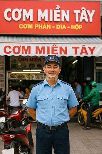 BẢO VỆ QUÁN CƠM MIỀN TÂY 10H-18H, 6,0TR- BAO CƠM, THÁNG OFF 2 NGÀY