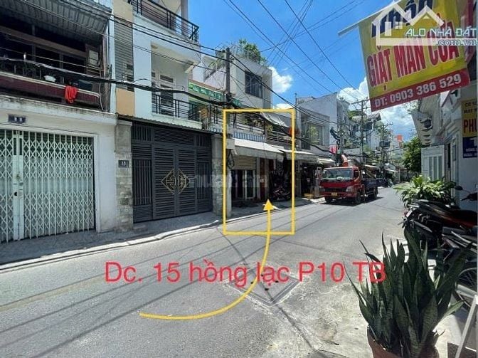 🌈 NHÀ 1,5LẦU MẶT TIỀN ĐƯỜNG HỒNG LẠC , P10 , QUẬN TÂN BÌNH