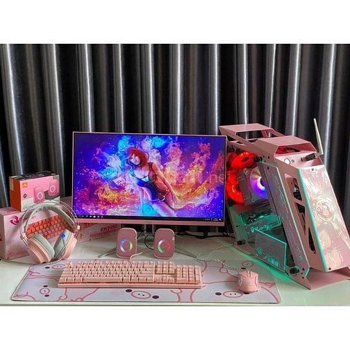 Pc Gaming CPU I3-9100F-RAM 16GB SSD 240GB màn 24inch 7tr9 BH12-24TH