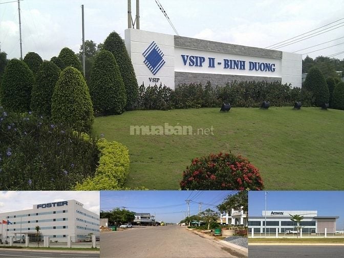 Đất sổ hồng 150m2 Vsip 2 Bình Dương