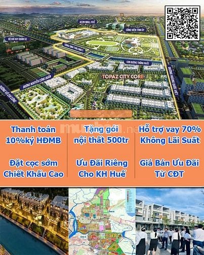 🏙️ TOPAZ CITY CORE – TRUNG TÂM MỚI CỦA HUẾ – AN CƯ & KINH DOANH ĐỈNH 
