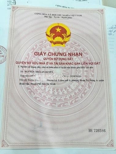 Bán nhà MTNBộ 9m(XT) Hương Lộ 2, P.B.T.Đông A, Q.Bình Tân giá 5.25 tỷ
