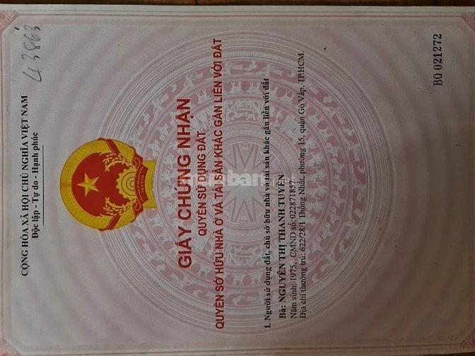 Nhà mặt tiền đường Thống Nhất, gần chợ đường lớn
