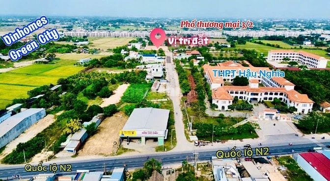 Bán đất thổ cư 125m² gần Vinhomes Hậu Nghĩa. Giá chỉ 2.9 tỷ, SHR, xây 
