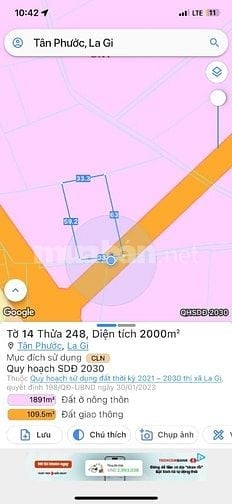  Siêu Ngộp 2000m2 Full Hồng Tân Phước LaGi Giá Cực Rẻ Chỉ 2 Tỷ 