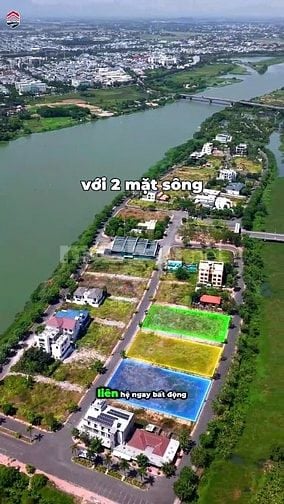 BÁN LÔ BIỆT THỰ MẶT TIỀN SÔNG TẠI ĐÀ NẴNG 450M2 GIÁ TỐT NHẤT