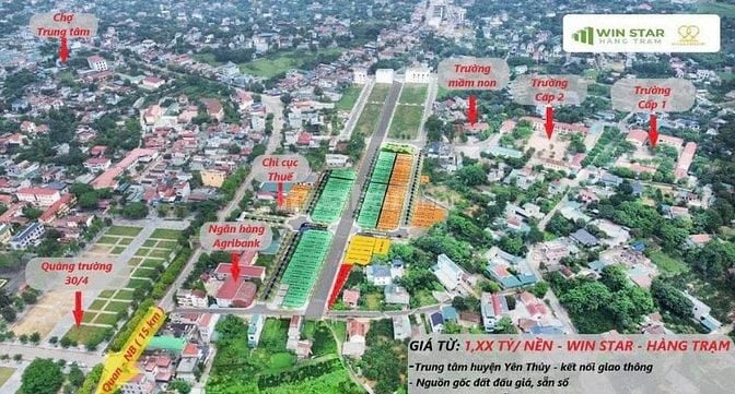 86 lô đất WINSTAR Thị trấn Hàng Trạm- Hoà Bình -sẵn sổ đỏ pháp lý #1tỷ