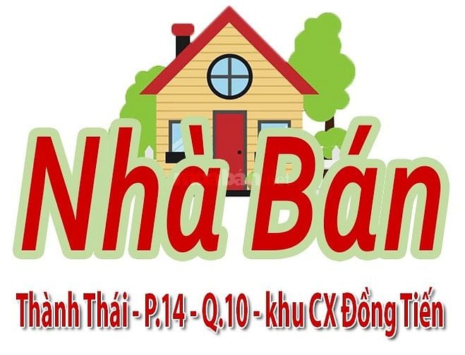 Nhà Bán : Đường Thành Thái P.14 Q.10 - khu CX Đồng Tiến -dt:4x19,5m 3L