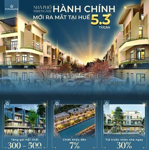Sở hữu nhà phố giữa Trung tâm hành chính Huế