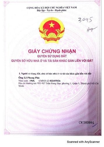 Bán đất thổ cư sổ đỏ 61 m2 Hiệp Thành Quận 12 - 3,75 tỷ
