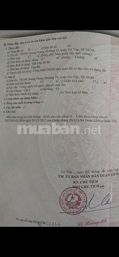 Bán nhà chính chủ Quang Trung, Phường 10, Gò Vấp, Nhà phù hợp vợ chồng