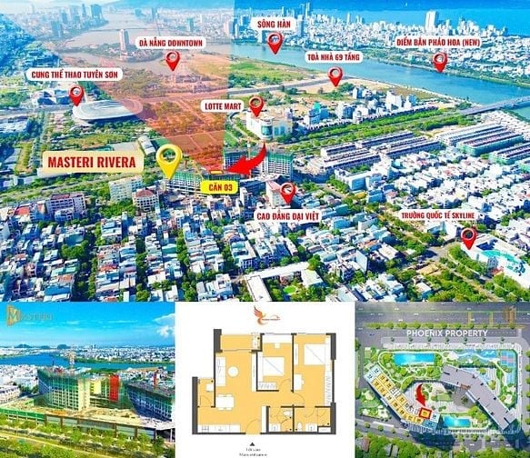 CHỈ CẦN 2,9 TỶ SỠ HỮU CĂN HỘ 2PN  MASTERI ĐÀ NẴNG VIEW SÔNG HÀN GIÁ TỐ