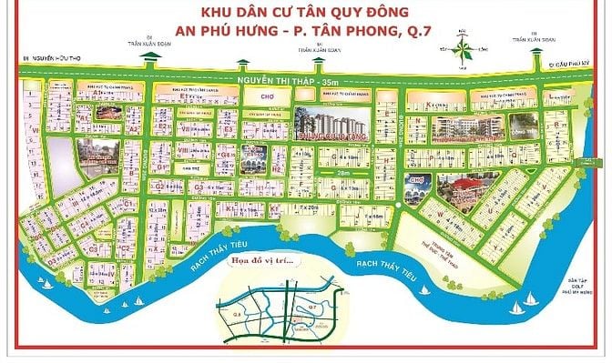 Đất biệt thự vị trí đẹp view Sông đối diện Phú Mỹ Hưng 140m2 