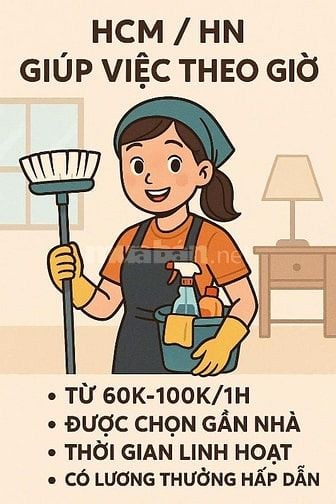 [LƯƠNG CAO-VIỆC ỔN ĐỊNH] TUYỂN GẤP 20 NHÂN VIÊN DỌN NHÀ VÀ VĂN PHÒNG