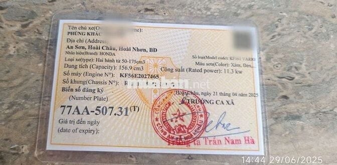 Cần bán vario 160 ABS mới 99.99%