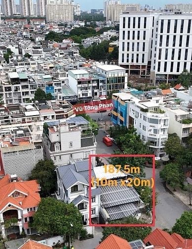 Bán lô góc đường số Vũ Tông Phan KĐT An Phú An Khánh 187.5m2 giá 58 tỷ