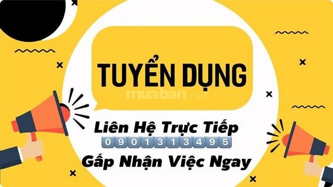 Mình Cần 05 LĐPT Đóng Gói Dán Nhãn Bao Bì Kem Mỹ Phẩm