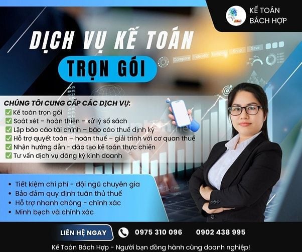DỊCH VỤ KẾ TOÁN NỘI BỘ/KẾ TOÁN THUẾ/ KẾ TOÁN QUẢN TRỊ