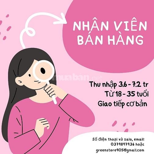 🌐Tuyển nhân viên bán hàng tại TP.HCM đăng ký thời gian linh hoạt 