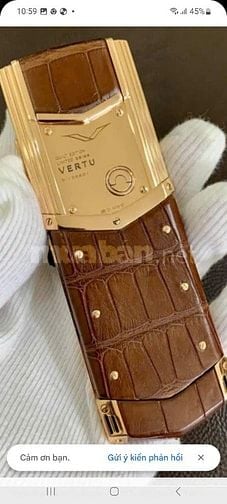 Cần bán điện thoại Vertu vàng khôi