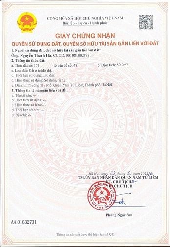 Bán đất thổ cư 50m2 Sổ đỏ chính chủ tại Tây Mỗ