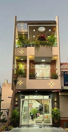 Nhà 4,5x30m Xây 1Trệt 2Lầu 3 Phòng Ngủ 4wc,Sổ Hồng Riêng,Đường Xe Hơi