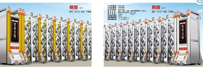 Cổng xếp rào inox điện - 0913183440 Cty Lan Bùi