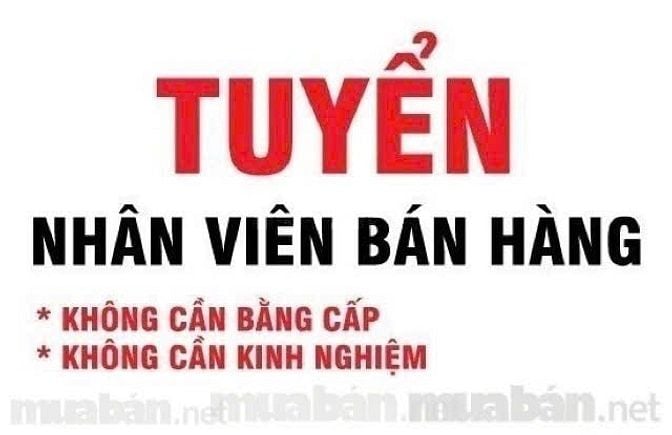 Cty cần tuyển 2 nhân viên bán hàng làm việc tại Q Hóc môn.