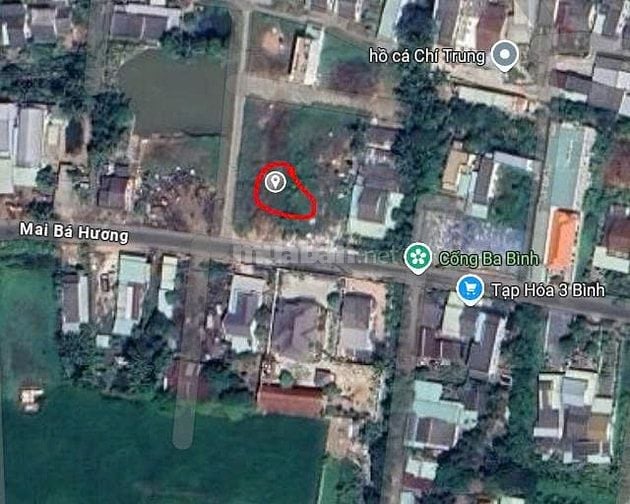 Bán đất thổ, Mai Bá Hương, P5, cách vòng xoay 500 mét, 107 m2, 1T150