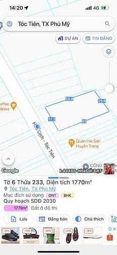 CHO THUÊ ĐẤT 1770M² PHÙ HỢP LÀM KHO BÃI/XƯỞNG – PHÚ MỸ
