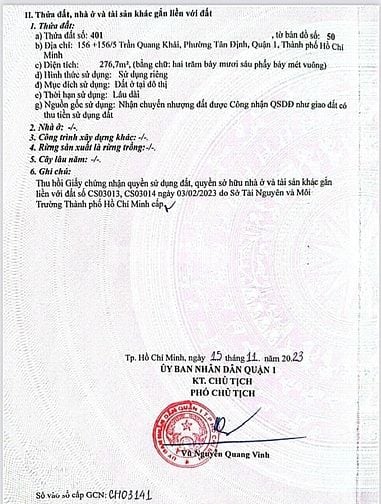 BÁN NHÀ MẶT TIỀN 156 TRẦN QUANG KHẢI - TRUNG TÂM PHƯỜNG TÂN ĐỊNH 