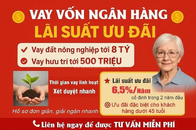 Hỗ trợ vay vốn Ngân Hàng Lãi Suất Ưu Đãi ! Xét duyệt - Giải ngân nhanh