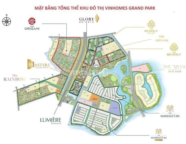 Cần Bán Nhanh Căn Studio Vinhome Grandpark, Q9, TPHCM, Phân Khu Origam