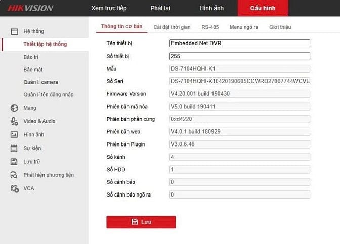 Thanh lý bộ 4 Camea analog Hikvision