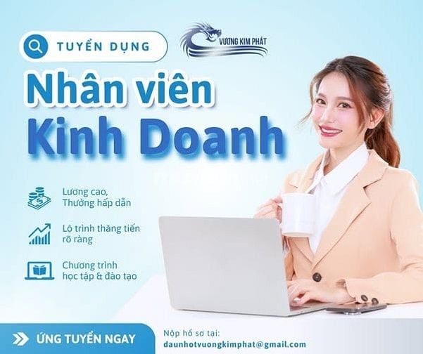 Tuyển NVKD tại Bình Dương lương 15 triệu trở lên, hỗ trợ hết mức